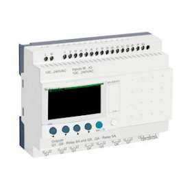 Zelio Logic - relais intelligent modul.- 26 E/S - 100..240Vca - horl.- affichage|Schneider Electric-SCHSR3B261FU