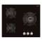 Table verre gaz 60 cm - 3 foyers dont 1 triple couronne - 6,15 kW - Manettes