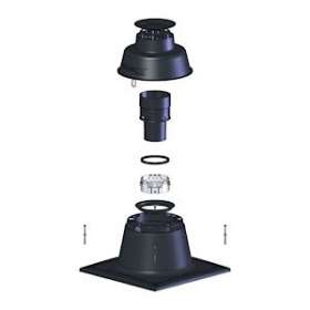 Terminal avec solin pour conduit flexible D 80 mm|De Dietrich-DDQ100015329