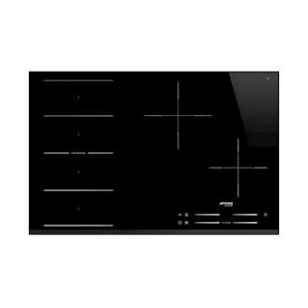 Table induction - 80 cm - Bord Biseauté -4 foyers|Smeg france-SMFSI1F7845B