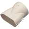 Raccord Minigaine blanc mixte droit équivalent D80 (40x100)