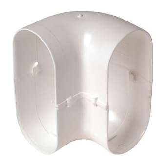 Coude Minigaine blanc 90DEG vertical équivalent D80 (40x100)|Aldes-ALD11023976