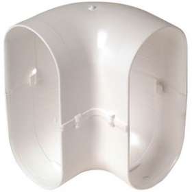 Coude Minigaine blanc 90DEG vertical équivalent D80 (40x100)|Aldes-ALD11023976