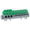 Bornier de répartition IP2X à connexion automatique universel - longueur 98mm