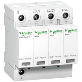 Acti9, iPRD 40r parafoudre 3PN, 40kA 350V, avec report signalisation|Schneider Electric-SCHA9L40601