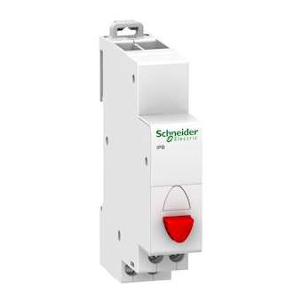Acti9, iPB bouton-poussoir simple rouge 1 NF 20A 230VCA|Schneider Electric-SCHA9E18031