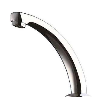 Bec fixe fondu M1/2' L.140 - H.120 brise-jet réglable|Delabie-DL5981142