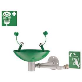 Lave-yeux de sécurité mural avec vasque|Delabie-DL59102