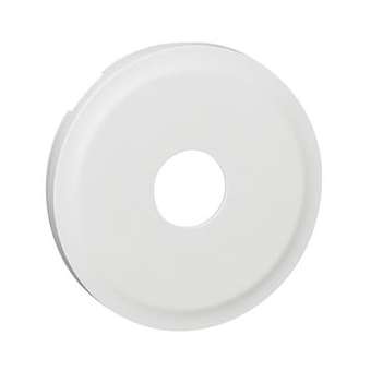 Enjoliveur Céliane pour prise télévision simple mâle ou typeF à visser - Blanc|Legrand-LEG068282