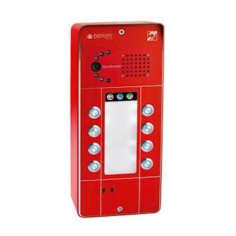 Portier mains-libres SecurAccess PMR 8 BT Rouge Caméra analogique|Depaepe-DEPPX108R-CA