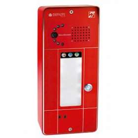 Portier mains-libres SecurAccess PMR 1 BT Rouge Caméra analogique|Depaepe-DEPPX101R-CA