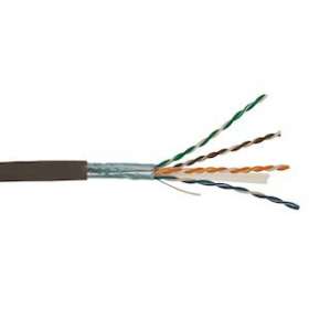 Câble 4 paires CAT6 F/UTP Resistant UV PE noir (couronne de 100 m)|Gigamedia-GGMC6F4PPEC1