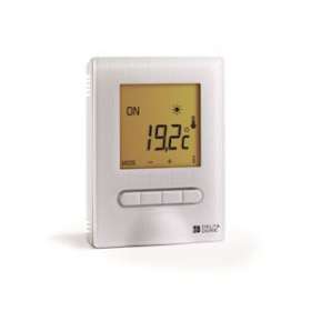 Minor 12 Thermostat d'ambiance filaire semi-encastré à associer à Calybox 230|Delta dore-DDO6151055