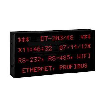 AFFICHEUR ALPHANUMERIQUE 30mm, 2 LIGNES, 20 CARACTERES, ETHERNET|Ditel-D1VDT203-2SNE20