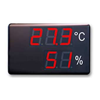 REPETITEUR WIFI AMELIORIATION ENERGETIQUE 2 LIGNES 100mm 3+2 DIGITS TEMPERATURE+|Ditel-D1VDC25SNW