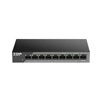 Switch 8 ports PoE 10/100Mbps longue distance & 1 port Gigabit|Dlink-DLKDSS100E9P