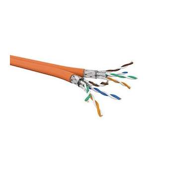 Câble 2X4 paires CAT7 S/FTP LSHF Orange (touret de 500 m)|Gigamedia-GGMC7SF2X4PHFT5