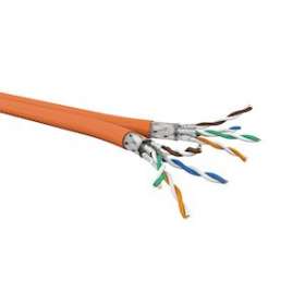 Câble 2X4 paires CAT7 S/FTP LSHF Orange (touret de 500 m)|Gigamedia-GGMC7SF2X4PHFT5