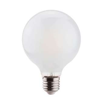 Lampe globe G95 Filament E27 9W 3000K, 1055lm, Cl.énerg.E, 15000H, opale, dimm|Aric-ARI20053