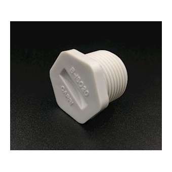 Bouchon 6 pans - ISO20 - polyamide gris|Eaton Capri-CAP190206