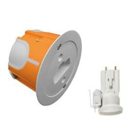 Applique murale DCL BBC CAPRITHERM+ 50mm D67mm, douille E27 + fiche|Eaton Capri-CAP723652