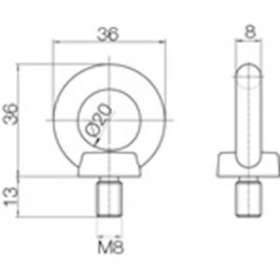 A2 Anneaux de suspension (2p)|Eaton Ceag-CF150131