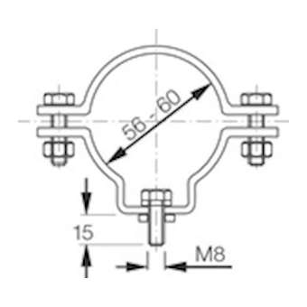 R32 Colliers de fixation (2p)|Eaton Ceag-CF150133