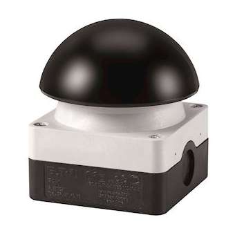 Coupure pompiers, 1F+1O, bouton ' coup de poing ' noir, montage en saillie|Eaton industries-EONFAK-S-KC11-I