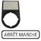 Support, +étiquette, ARRET MARCHE