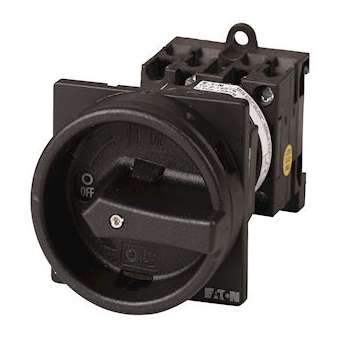 Inter. général, 2 P, 20A, 90DEG, verrouillable, encastréAvec fixationArrière|Eaton industries-EONT0-1-102-V-SVB-SW