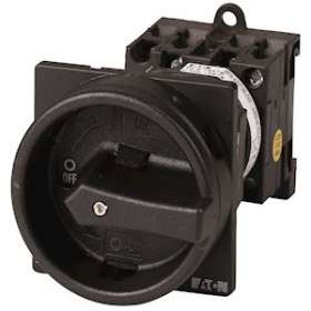 Inter. général, 2 P, 20A, 90DEG, verrouillable, encastréAvec fixationArrière|Eaton industries-EONT0-1-102-V-SVB-SW