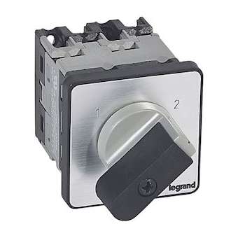 Commutateur - inverseur sans arrêt - PR 12 - 2P - 4 contacts - fixation vis|Legrand-LEG027461