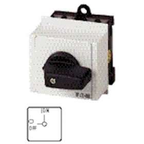 Inter. Marche-Arrêt, tripolaire, 20 A, 90DEG, encastré en tableau modulaire|Eaton industries-EONT0-2-1-IVS