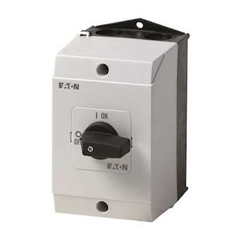 Inter. Marche-Arrêt, tripolaire, 20 A, 90 DEG, Montage en saillie|Eaton industries-EONT0-2-1-I1