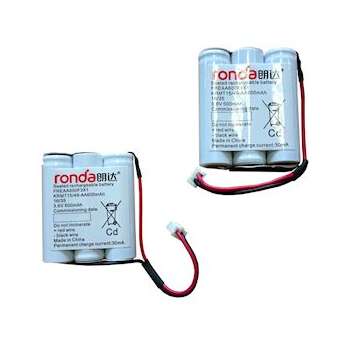 Pack accus Ni-Cd 2 x 3x1.2V 0.6Ah pour blocs bi-fonctions SATI ULTRALED JOUR II|Eaton Luminox-LUM11048