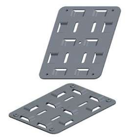 2 Platines d'association ALTILED+G3489:J3489 en matière INOX 304L|Kaufel-KAU650000