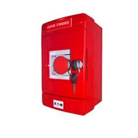 Coffret coup de poing 1/4 tour avec voyants IP55|Eaton Nugelec-NUG37001