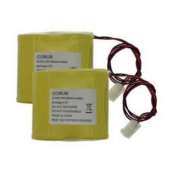 2 Packs piles pour SDR-REXT-G2-OR|Eaton Scantronic-S3VSDRRBAT1