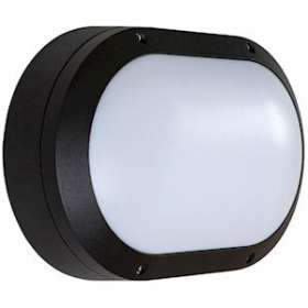 Orcade rétro alu ovale LED 850lm 4000K noir|Ebenoïd-EBE75015