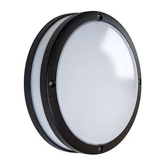 Orcade rétro alu rond LED 900lm 4000K noir|Ebenoïd-EBE75010