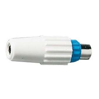 Fiche mâle TV coaxiale CEE bleu|Ebenoïd-EBE32512