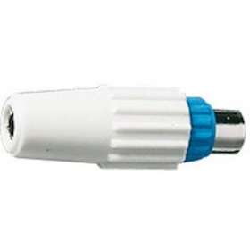 Fiche mâle TV coaxiale CEE bleu|Ebenoïd-EBE32512