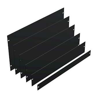 Face avant tôle pleine 4U-19' Gris Titane|Efirack-EFKFP190402