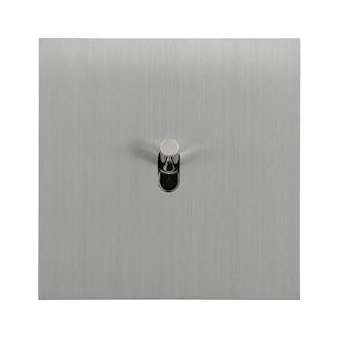 Art d'Arnould univers Epure va-et-vient ou interrupteur 10A - acier brossé|Arnould-ARD67401