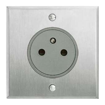 Art d'Arnould univers Mémoire prise 2P+T Surface 16A 250V - acier brossé|Arnould-ARD67131