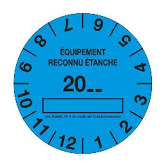 1 bobine de 100 etiquettes bleues etanche|Eid-EI2100ETIQBLEU