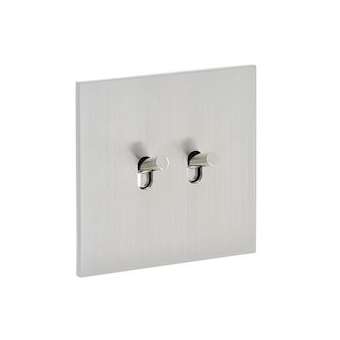 Art d'Arnould univers Epure double poussoir - acier brossé|Arnould-ARD67412