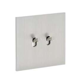 Art d'Arnould univers Epure double poussoir - acier brossé|Arnould-ARD67412