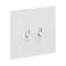 Art d'Arnould univers Epure double va-et-vient ou interrupteur - blanc satin