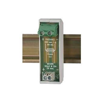 Shunt 100mV 20A rail DIN|Elc-ELCSH10020